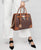 Two-Tone Handbag with Matching Wallet - Dasein Bags