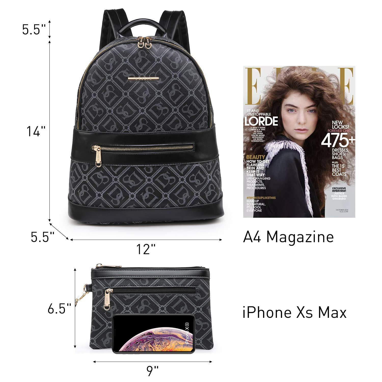 Fashion Casual Women Backpack with Matching Wristlet 2Pcs Set l Dasein - Dasein Bags