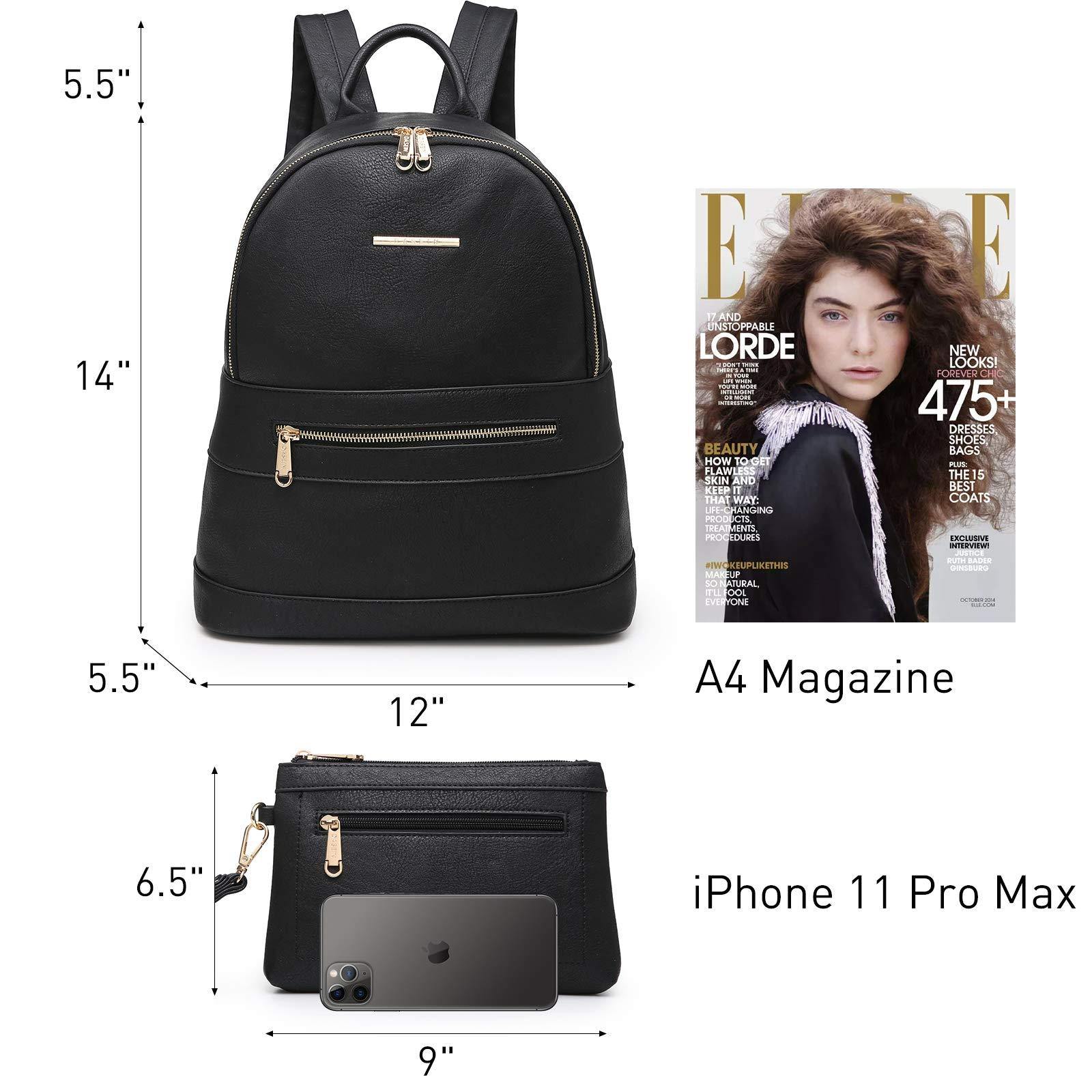 Fashion Casual Women Backpack with Matching Wristlet 2Pcs Set l Dasein - Dasein Bags