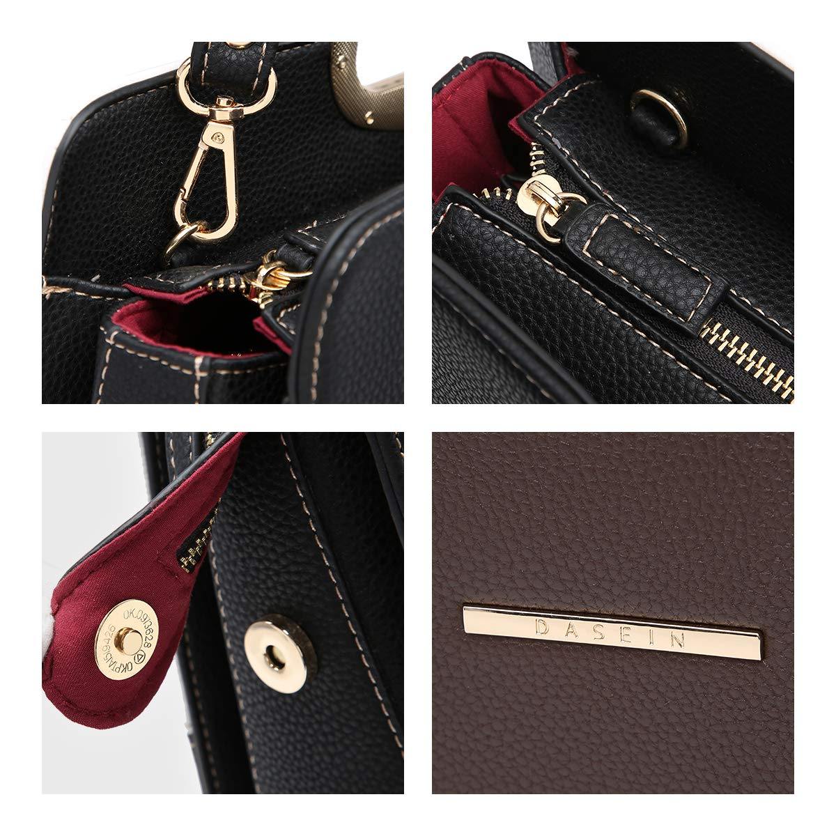 Pebble Texture Handbag with Matching Wristlet - Dasein Bags