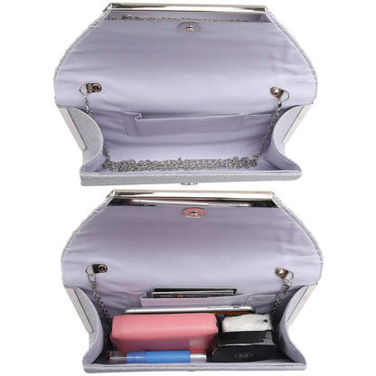 Dasein Glitter Flap Envelope Clutch Purses Evening Bags Wedding Party Prom Purse - Dasein Bags