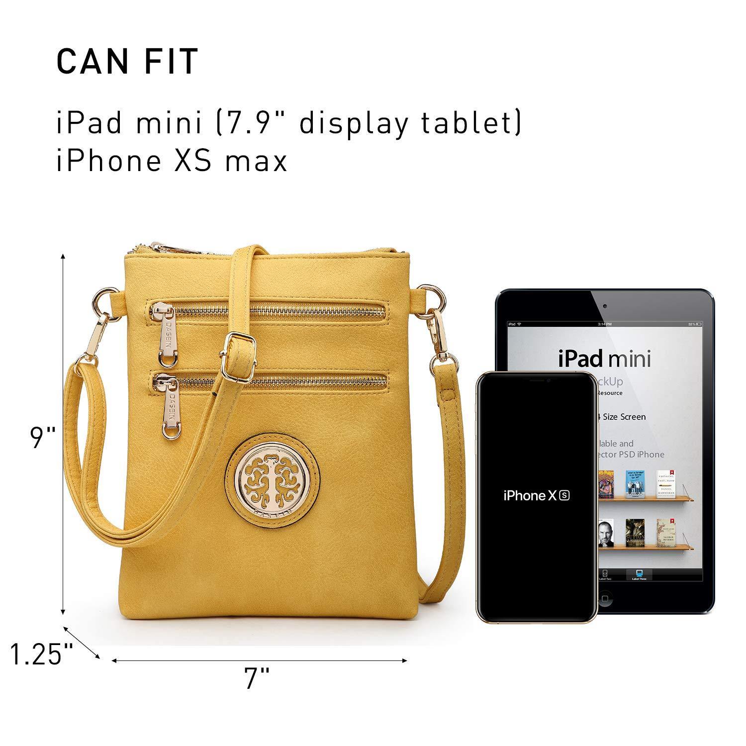 Women PU Leather Lightweight Crossbody Bag with Multi Pockets l Dasein - Dasein Bags