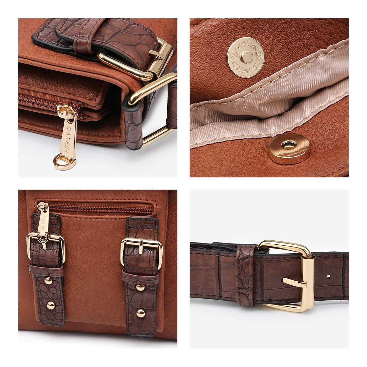 Leather Messenger Crossbody Bag - Dasein Bags