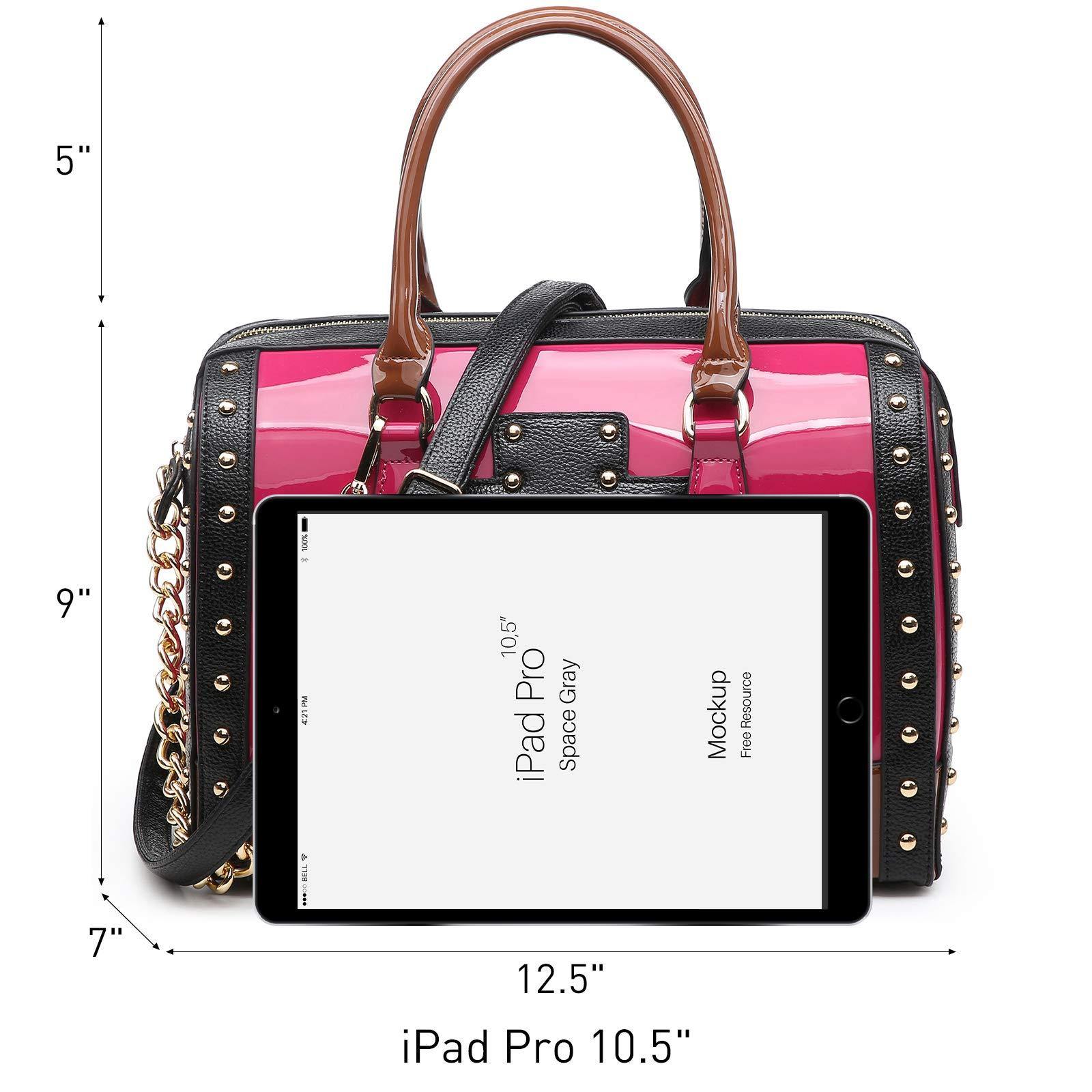 Shiny Patent Handbags Barrel Top Handle Bag for Women l Dasein - Dasein Bags