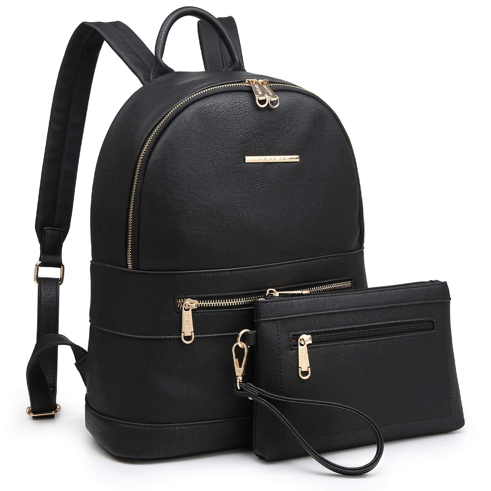 Fashion Casual Women Backpack with Matching Wristlet 2Pcs Set l Dasein - Dasein Bags
