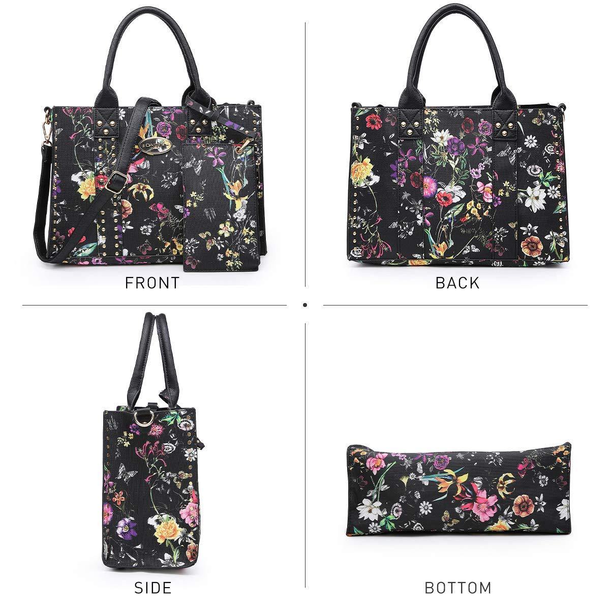 Studded 3-in-1 Top Handle Tote Handbag l Dasein - Dasein Bags