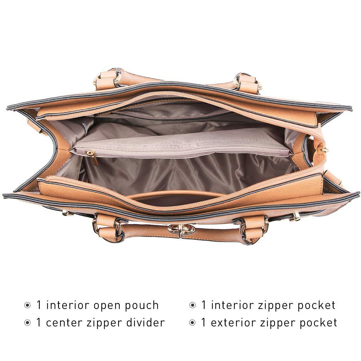 Classic Padlock Handbag with Matching Wallet - Dasein Bags