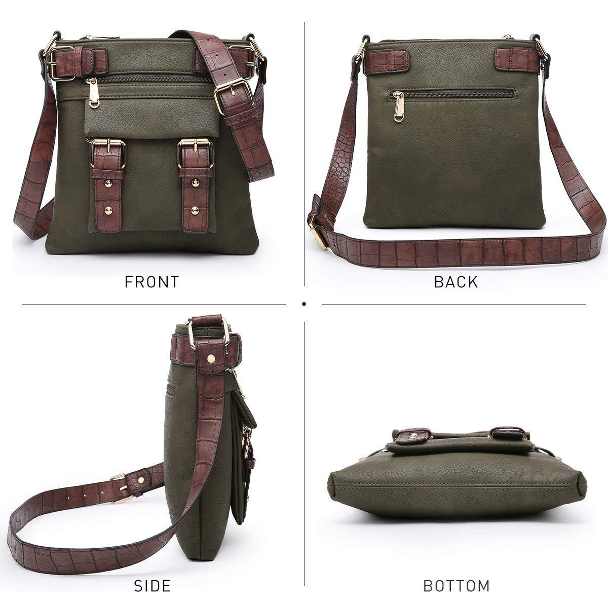 Leather Messenger Crossbody Bag - Dasein Bags