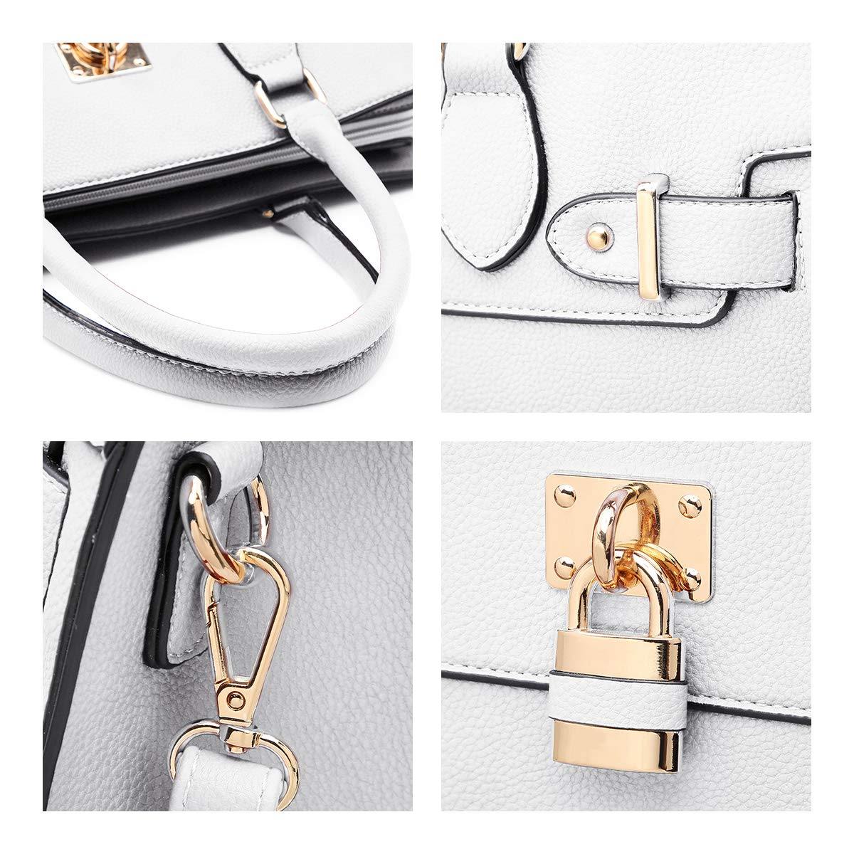 Classic Padlock Handbag with Matching Wallet - Dasein Bags