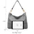 Large Corner Patched Hobo Bag - Dasein Bags