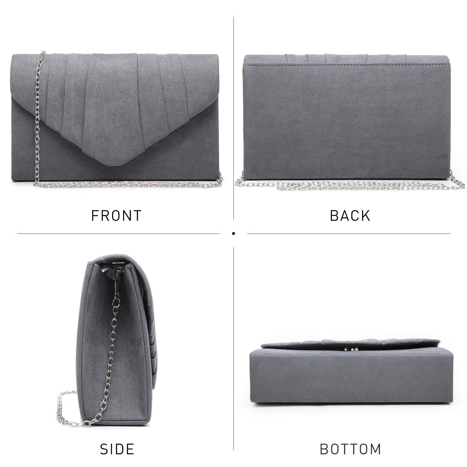 Dasein Women's Evening Bag Pleated Envelope Clutch l Dasein - Dasein Bags