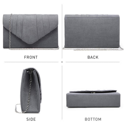 Dasein Women's Evening Bag Pleated Envelope Clutch l Dasein - Dasein Bags
