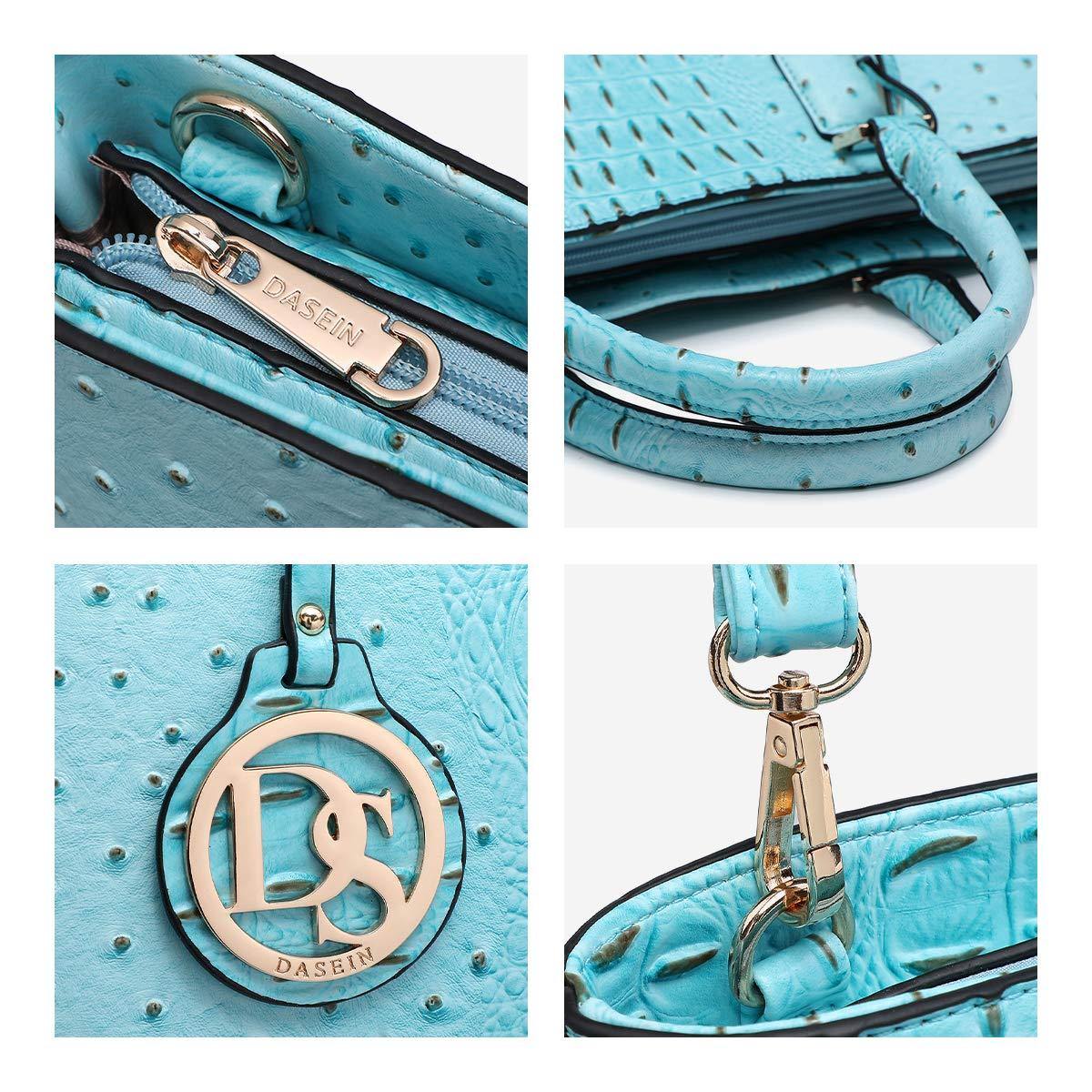 Fashion Embossed Pattern Tote with Matching Wallet - Dasein Bags