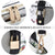 Padlock Two-Tone Satchel with Matching Wristlet - Dasein Bags