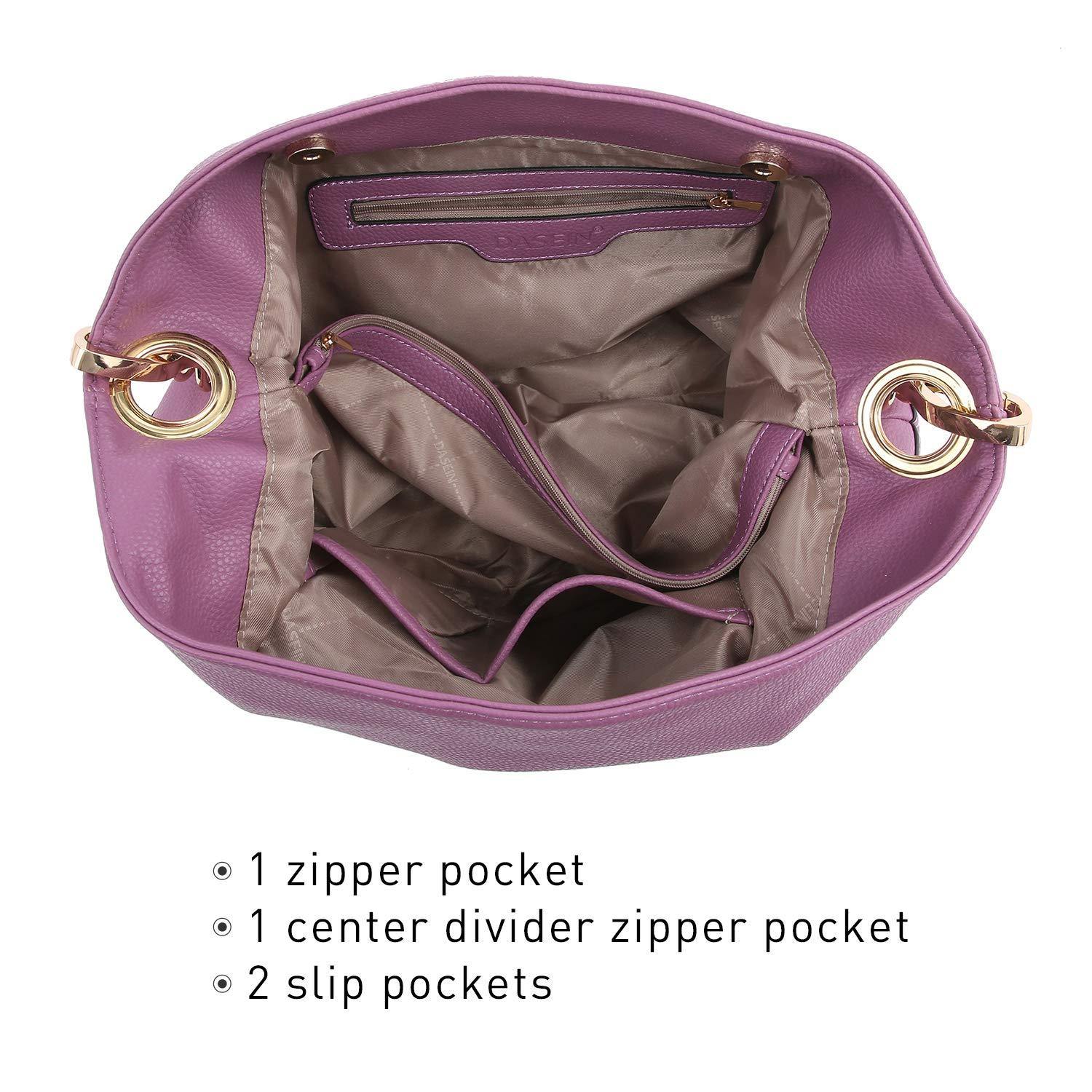 Large Corner Patched Hobo Bag - Dasein Bags