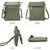 Lightweight Functional Multi Pocket Vegan Leather Shoulder Crossbody Bag l Dasein - Dasein Bags