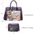 Fashion embossed Shoulder Top Handle Satchel Tote Bag with Matching Clutch l Dasein - Dasein Bags