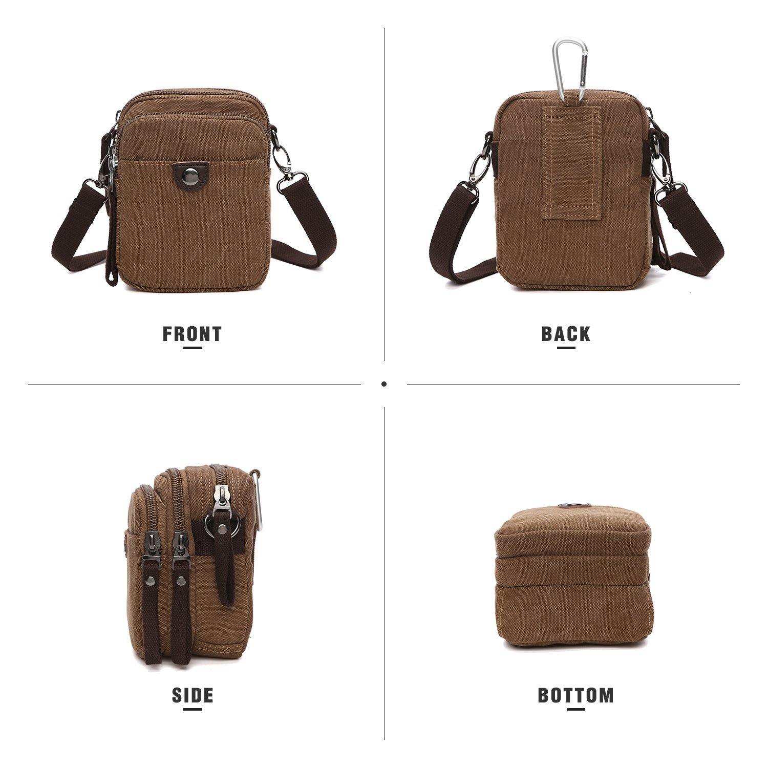 Mini Vintage Unisex Canvas Messenger Bag - Dasein Bags