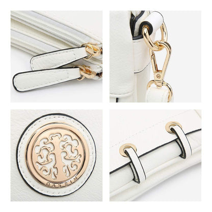 Small Size Emblem Retro Designer Crossbody Messenger Bag l Dasein - Dasein Bags