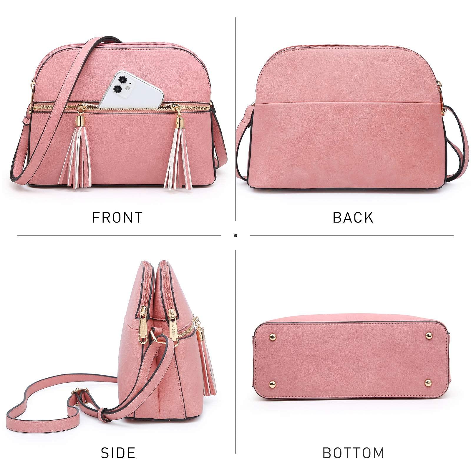 Tassel Front Zipper Crossbody Bag - Dasein Bags