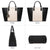 Fashion Stitching Color Large Tote Bag with Matching Wallet l Dasein - Dasein Bags