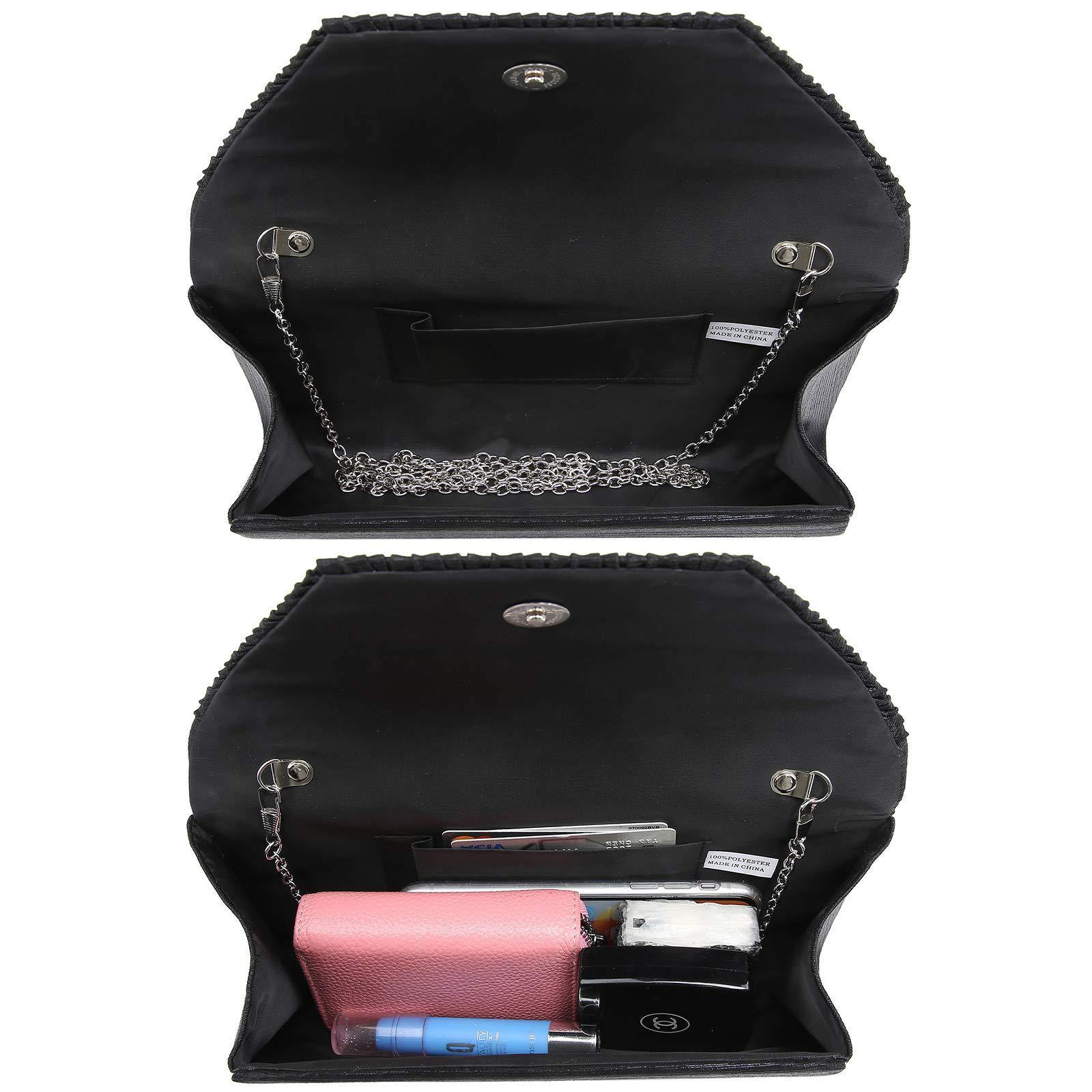 Women Glitter Rhinestone Wedding Evening Purse Envelope Clutch Dasein - Dasein Bags