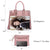 Tassel Weave Two Tone PU Leather Handbag with Matching Wallet l Dasein - Dasein Bags