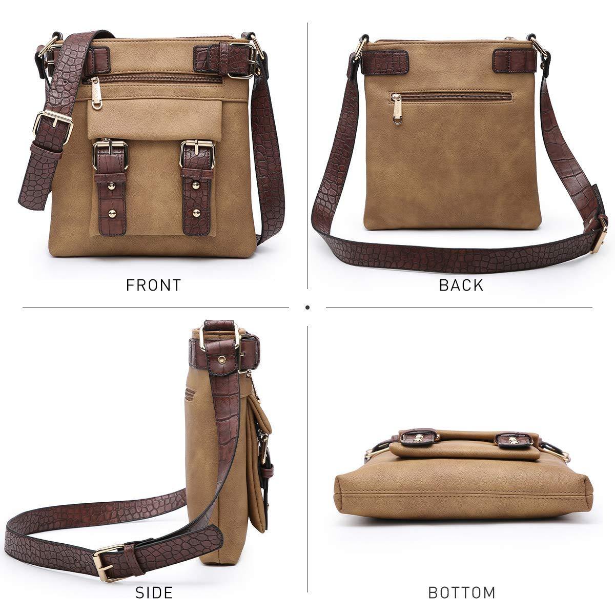 Leather Messenger Crossbody Bag - Dasein Bags