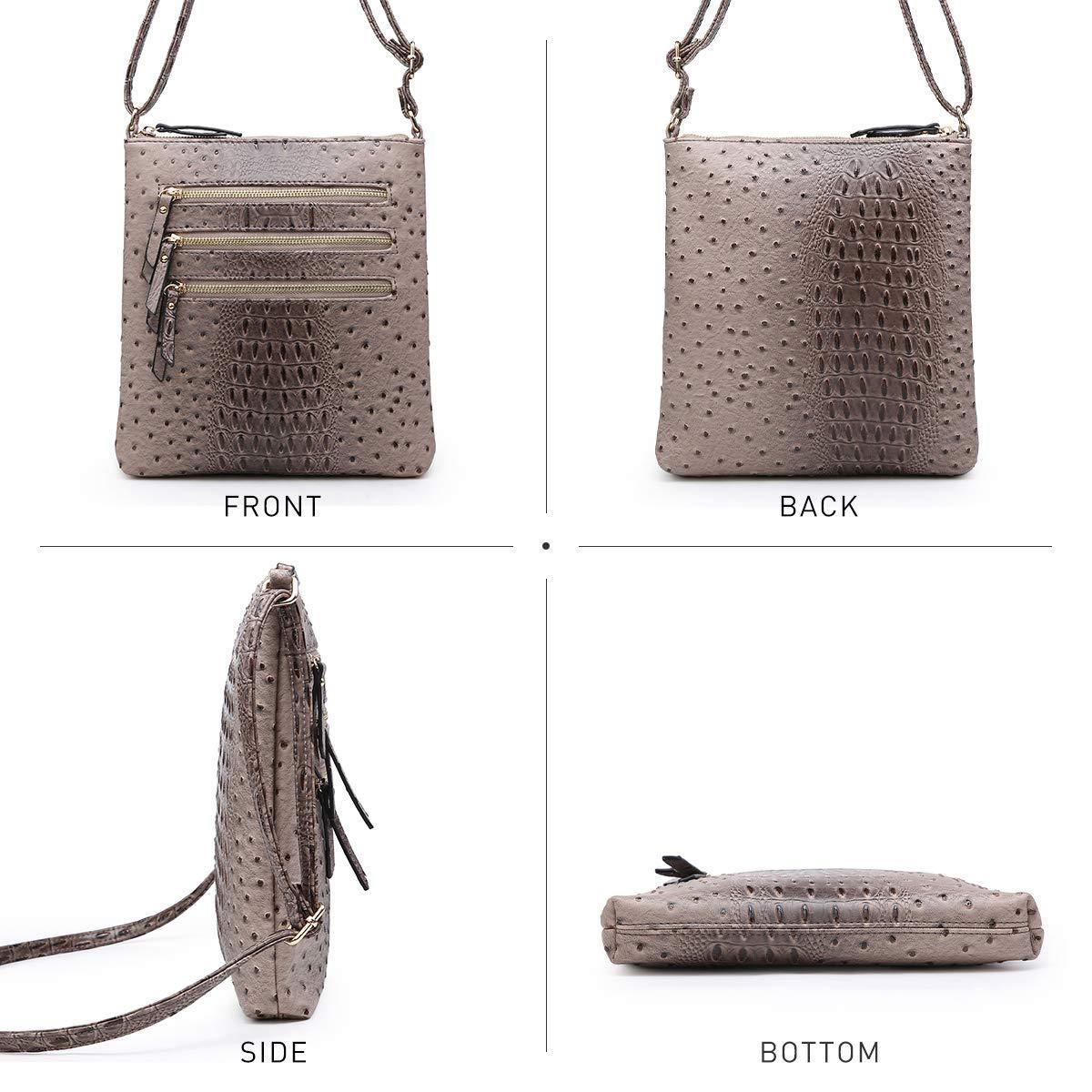 Women Lightweight Functional Multi Pocket Crossbody Bag l Dasein - Dasein Bags