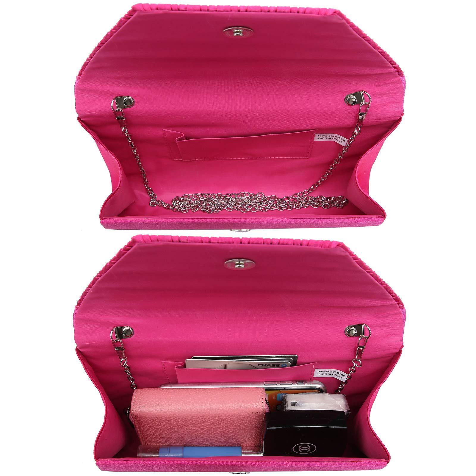 Women Glitter Rhinestone Wedding Evening Purse Envelope Clutch Dasein - Dasein Bags