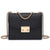 Push Lock Lightweight Vegan Leather Crossbody Bag With Chain Strap By Dasein - Dasein Bags