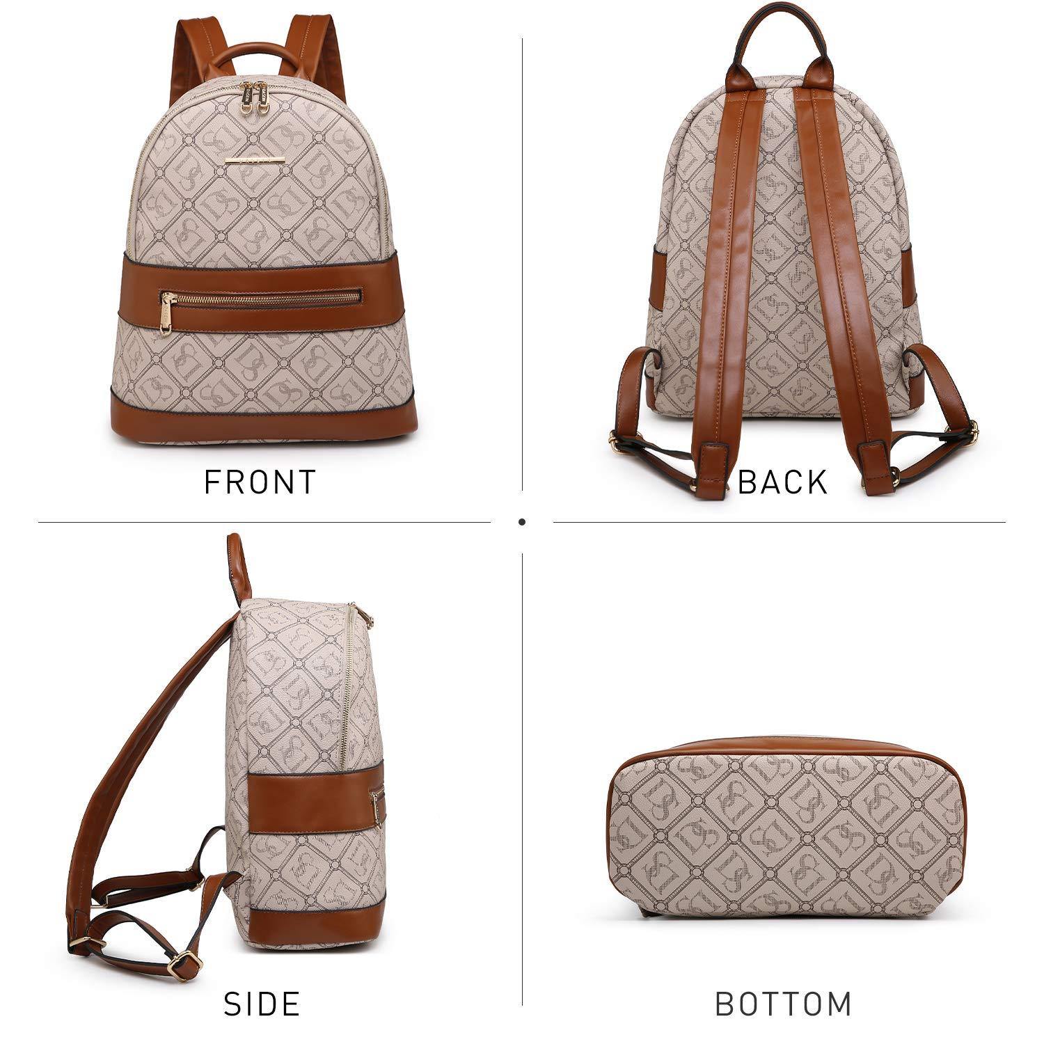 Fashion Casual Women Backpack with Matching Wristlet 2Pcs Set l Dasein - Dasein Bags
