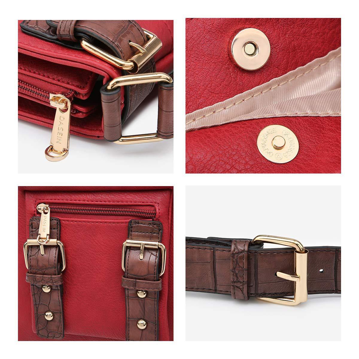 Leather Messenger Crossbody Bag - Dasein Bags