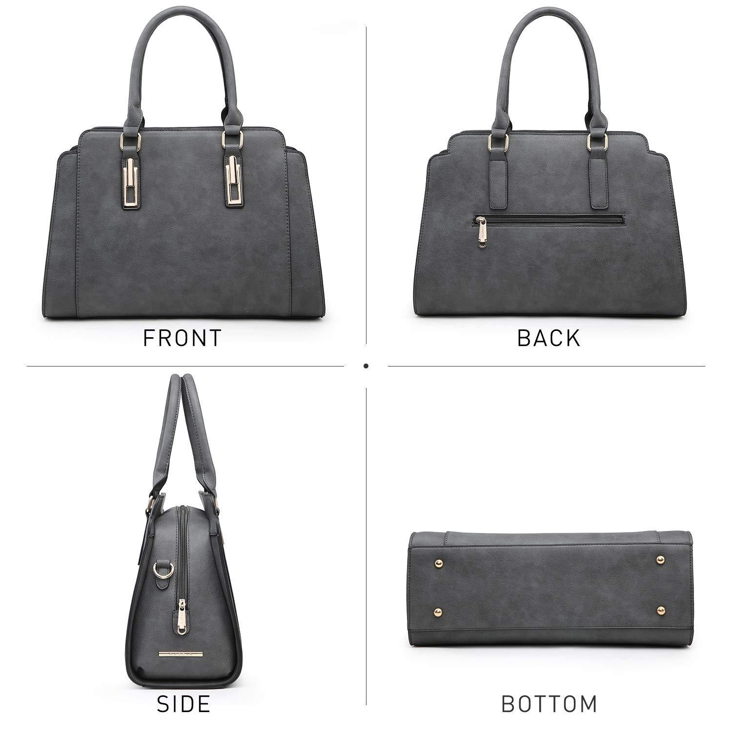 Top Handle Handbag with Matching Wristlet - Dasein Bags