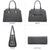 Top Handle Handbag with Matching Wristlet - Dasein Bags