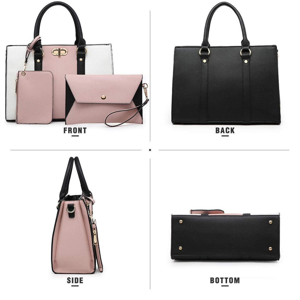 Two-tone 3-in-1 Handbag - Dasein Bags