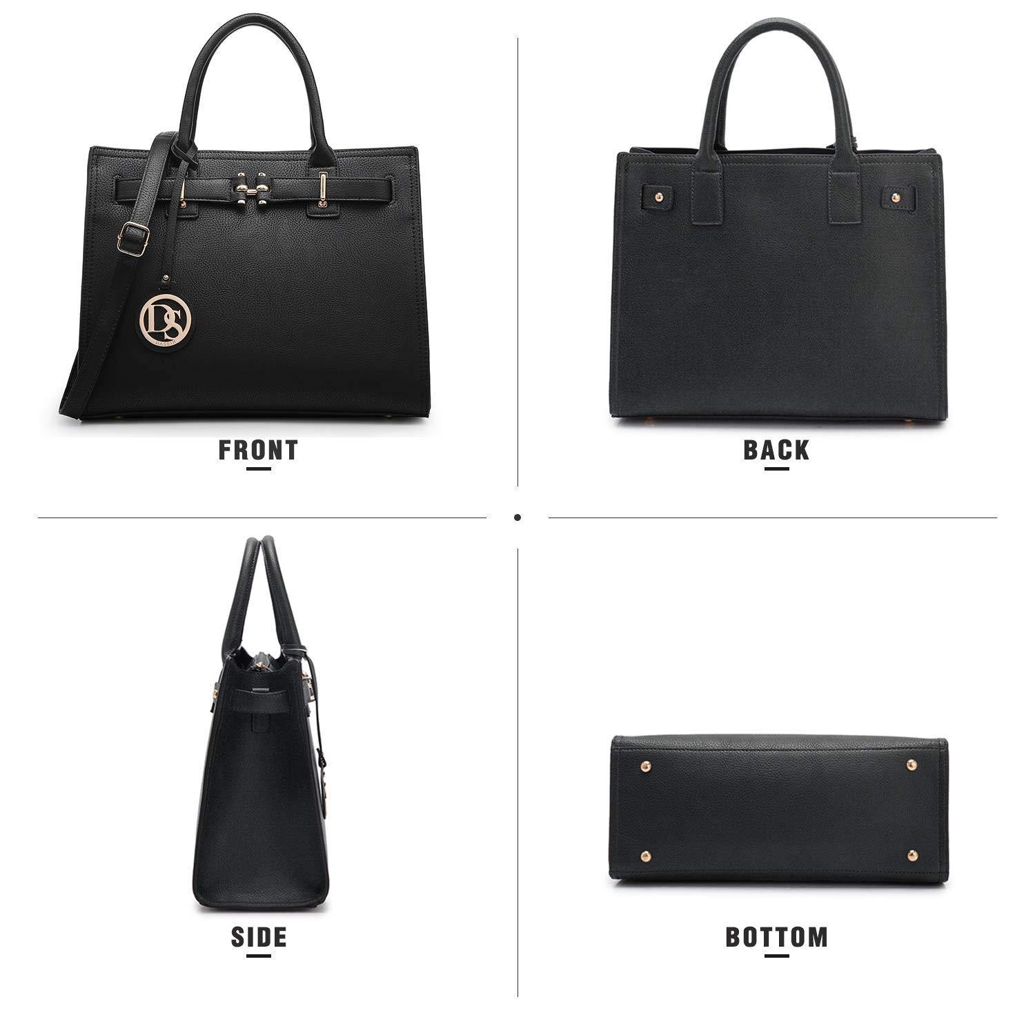 Women Satchel Purses Handbags Belted Top-handle Work Tote Shoulder l Dasein - Dasein Bags