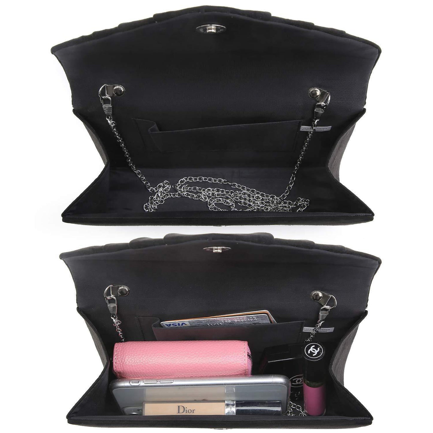 Dasein Women's Evening Bag Pleated Envelope Clutch l Dasein - Dasein Bags