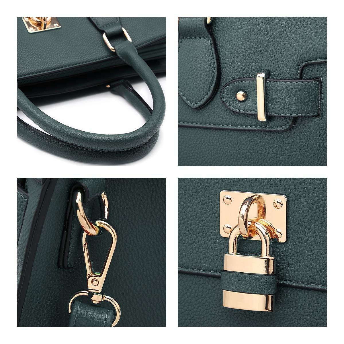 Classic Padlock Handbag with Matching Wallet - Dasein Bags