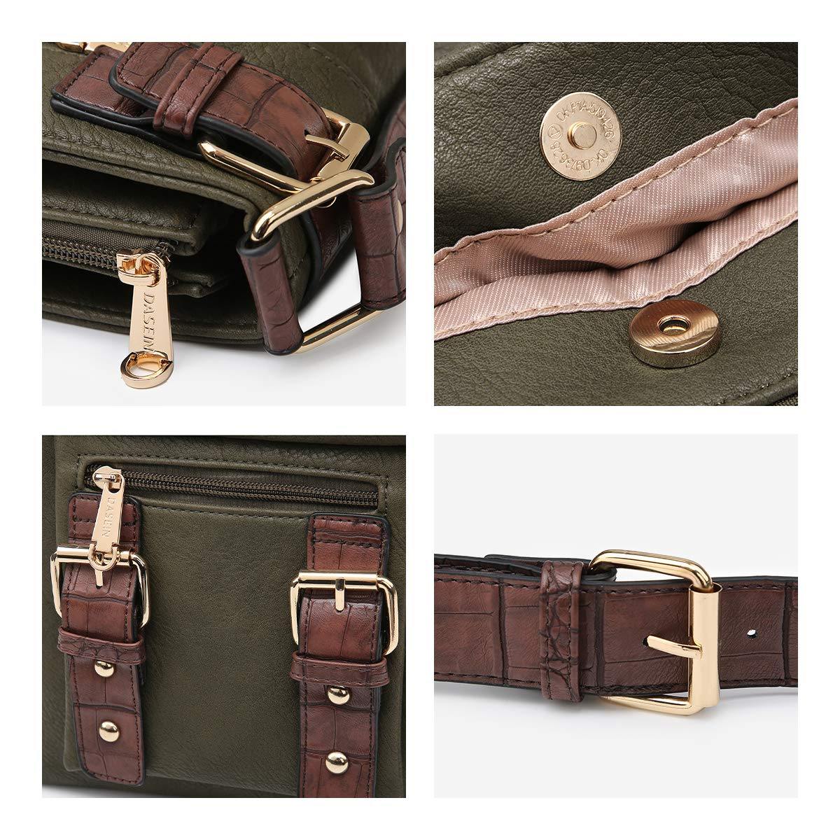 Leather Messenger Crossbody Bag - Dasein Bags