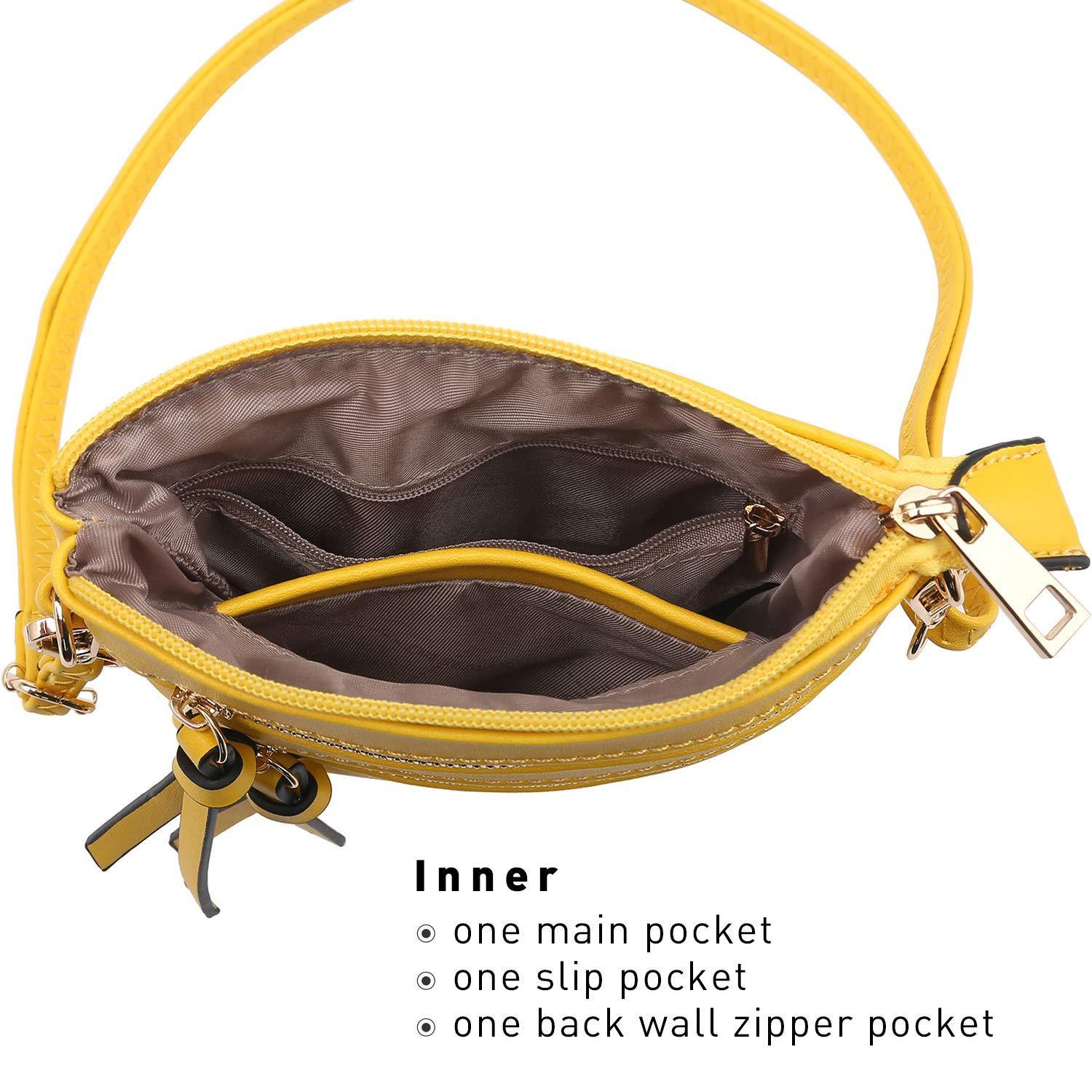 Lightweight Functional Multi Pocket Vegan Leather Shoulder Crossbody Bag l Dasein - Dasein Bags