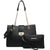 Women Fashion Chain Fashion Belt lock Tote Bags With Matching Clutch Dasein - Dasein Bags