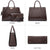 Fashion Pattern Embossed Handbag with Matching Wristlet l Dasein - Dasein Bags