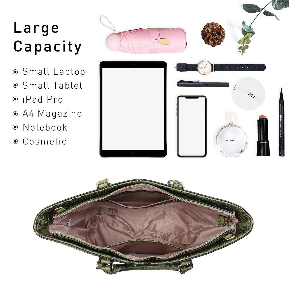 Fashion Embossed Pattern Tote with Matching Wallet - Dasein Bags