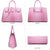 Fashion embossed Shoulder Top Handle Satchel Tote Bag with Matching Clutch l Dasein - Dasein Bags