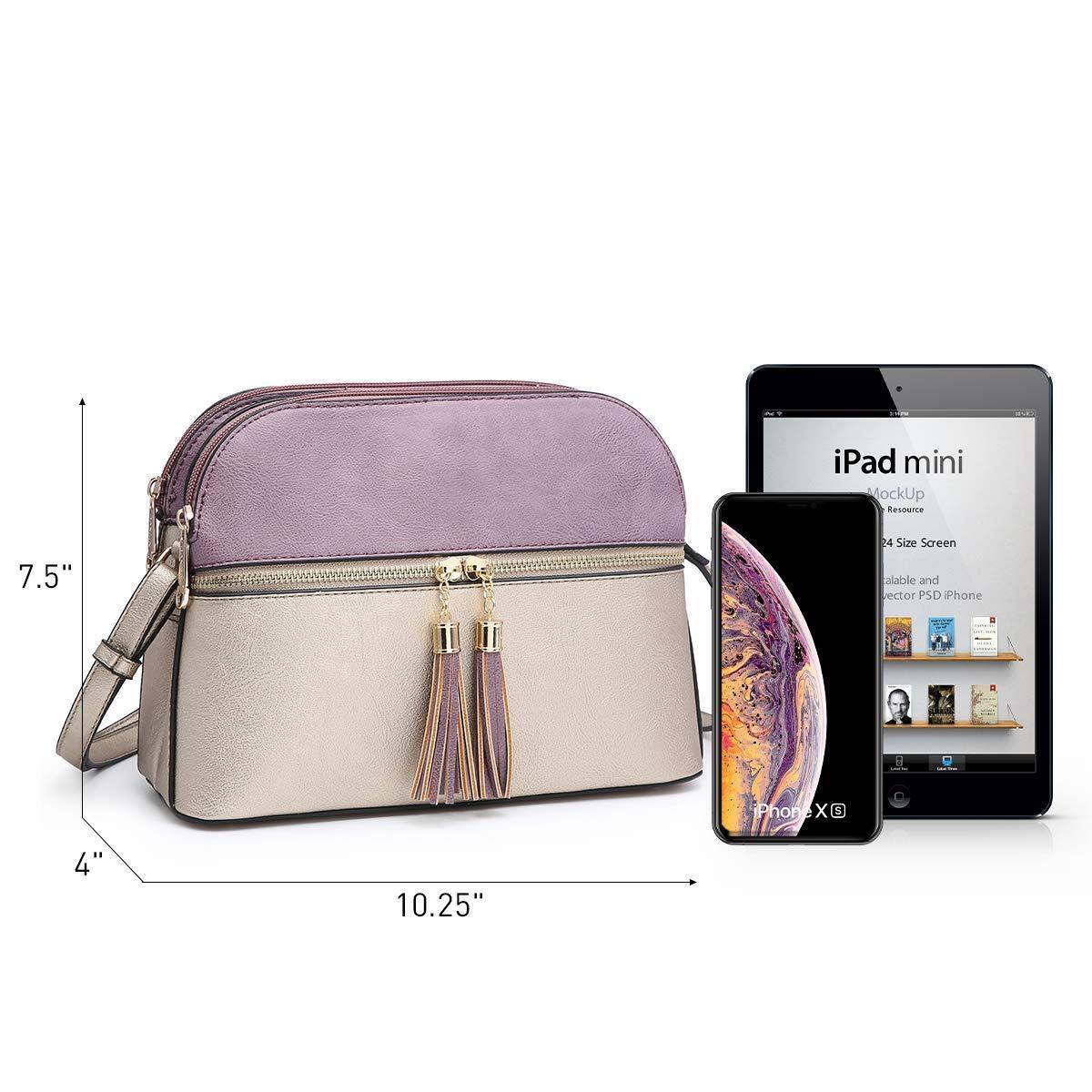 Two-Tone Tassel Crossbody Bag - Dasein Bags