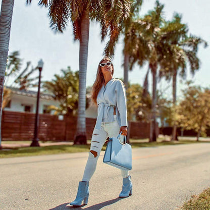 Pebble Texture Handbag with Matching Wristlet - Dasein Bags