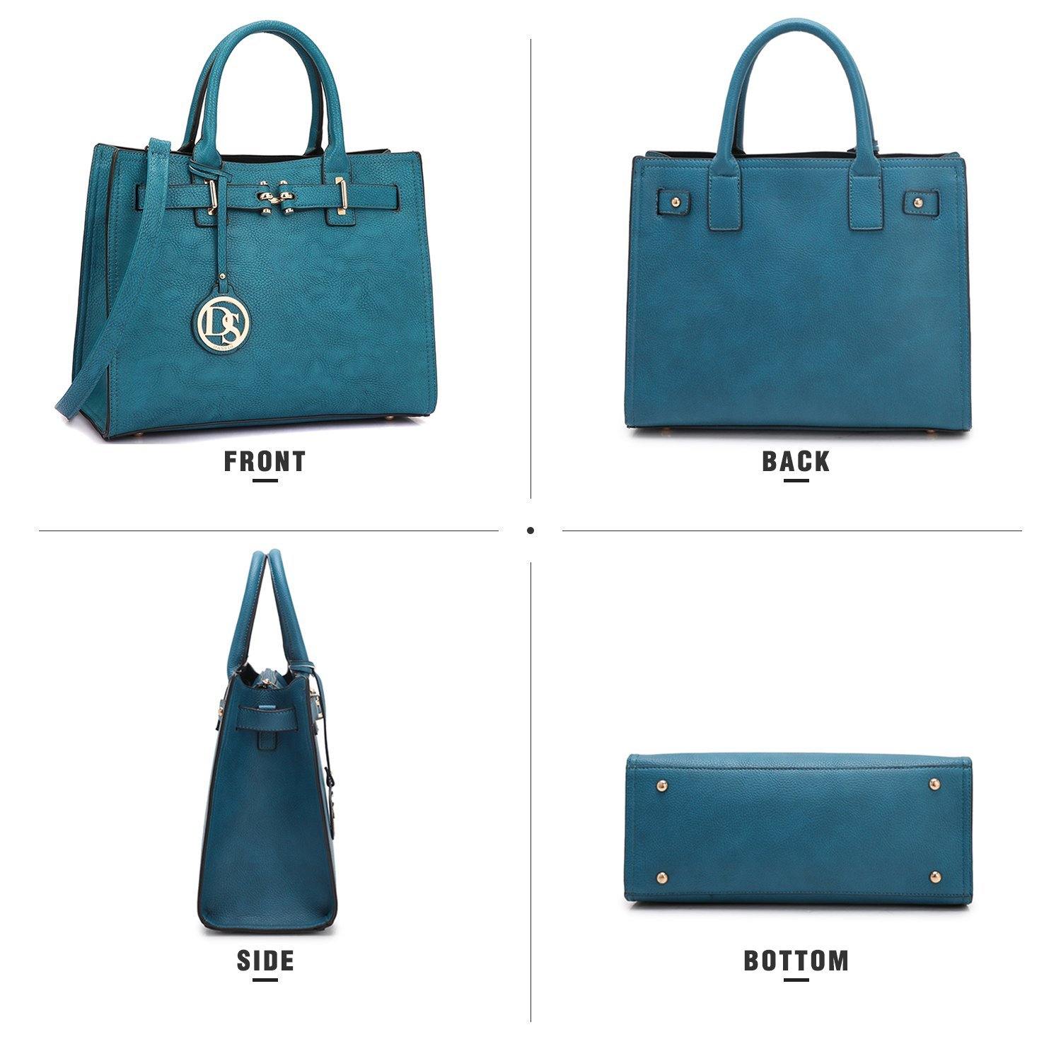 Women Satchel Purses Handbags Belted Top-handle Work Tote Shoulder l Dasein - Dasein Bags