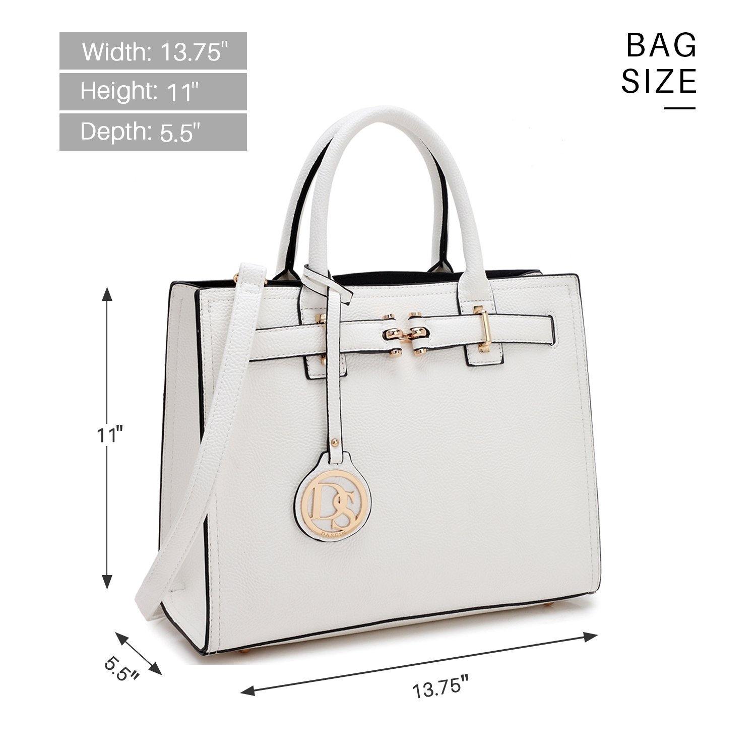 Women Satchel Purses Handbags Belted Top-handle Work Tote Shoulder l Dasein - Dasein Bags