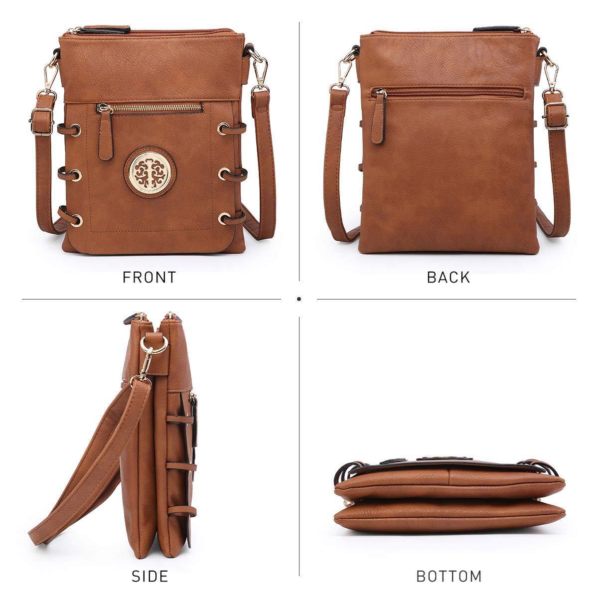 Small Size Emblem Retro Designer Crossbody Messenger Bag l Dasein - Dasein Bags